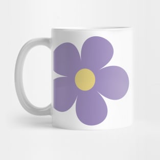 cute muted purple retro flower Mug